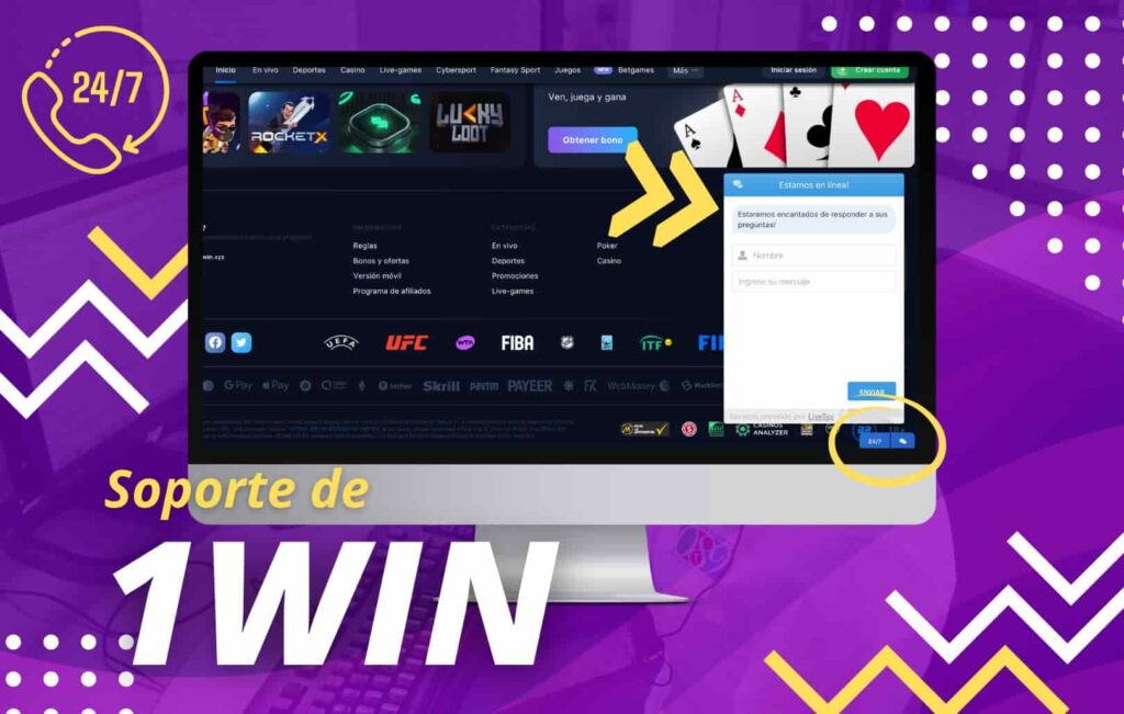soporte para jugadores de la plataforma 1win México