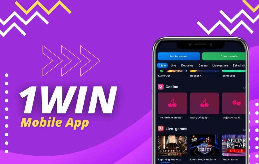 1win Mexico mobile app with casino option