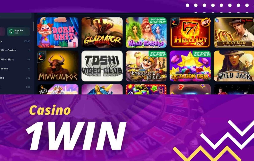 list of types of casino games available on the platform 1win Mexico