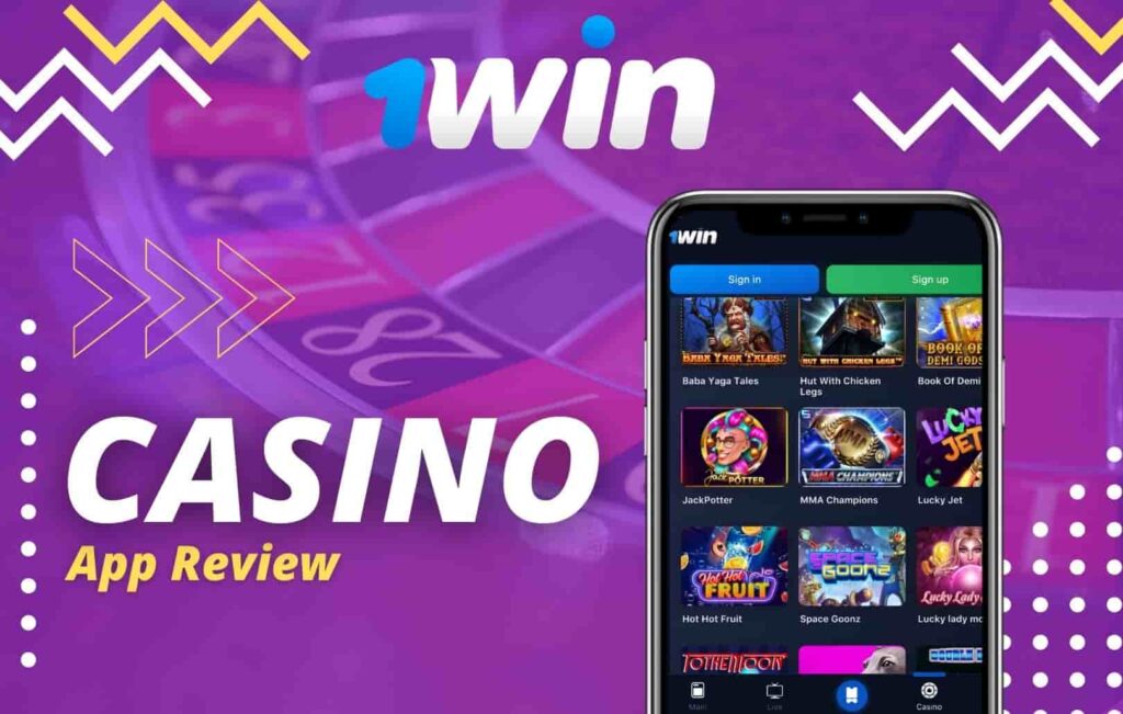 1win Mexico casino information in the application